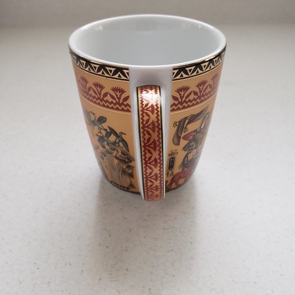 Porcelain Int'l Made in Egypt #017 Porcelain Coffee Mug, 10 oz - Picture 2 of 8